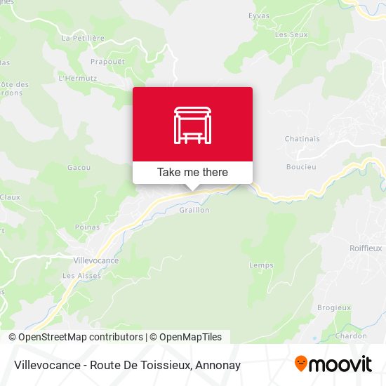 Villevocance - Route De Toissieux map