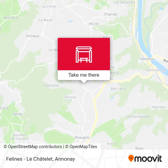 Felines - Le Châtelet map