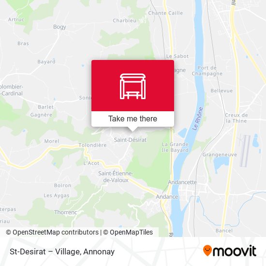 St-Desirat – Village map