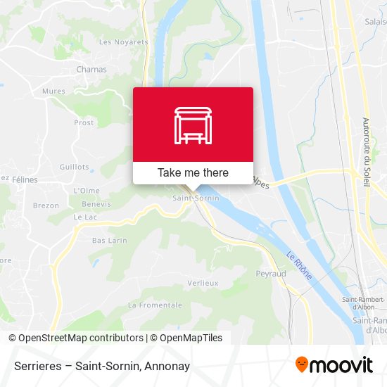 Serrieres – Saint-Sornin map