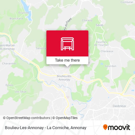 Boulieu-Les-Annonay - La Corniche map