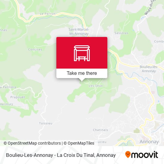 Boulieu-Les-Annonay - La Croix Du Tinal map