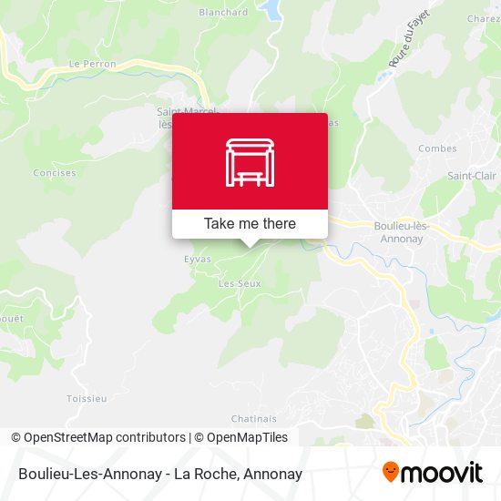 Boulieu-Les-Annonay - La Roche map