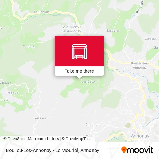 Boulieu-Les-Annonay - Le Mouriol map