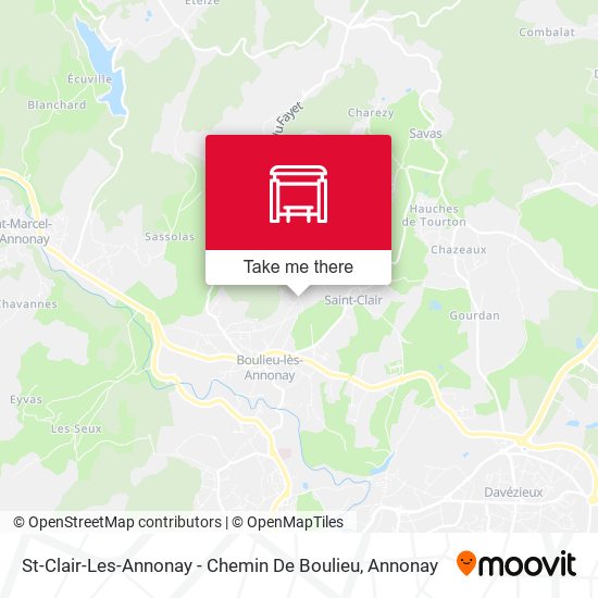 St-Clair-Les-Annonay - Chemin De Boulieu map