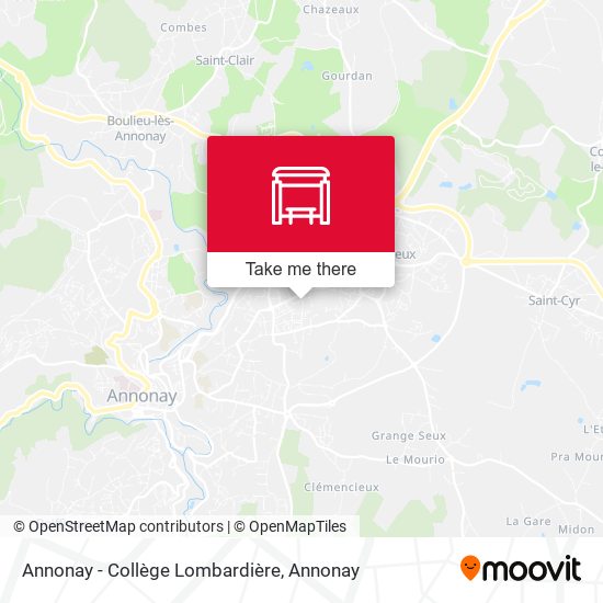 Annonay - Collège Lombardière map