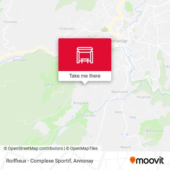 Roiffieux - Complexe Sportif map