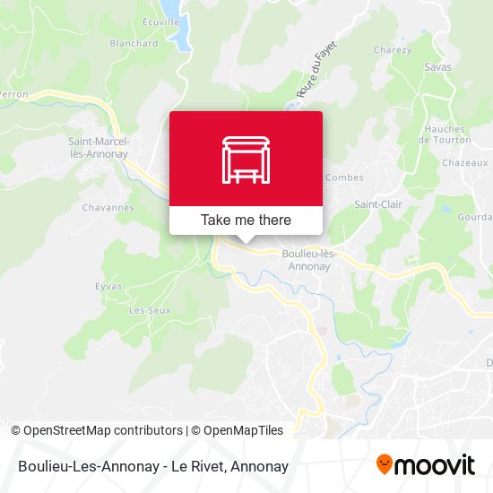 Mapa Boulieu-Les-Annonay - Le Rivet