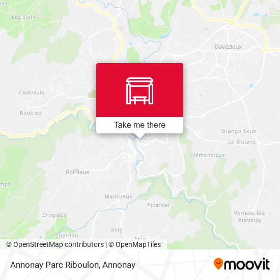Annonay Parc Riboulon map