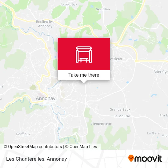 Les Chanterelles map