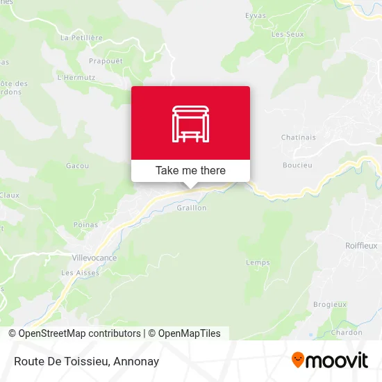 Route De Toissieu map