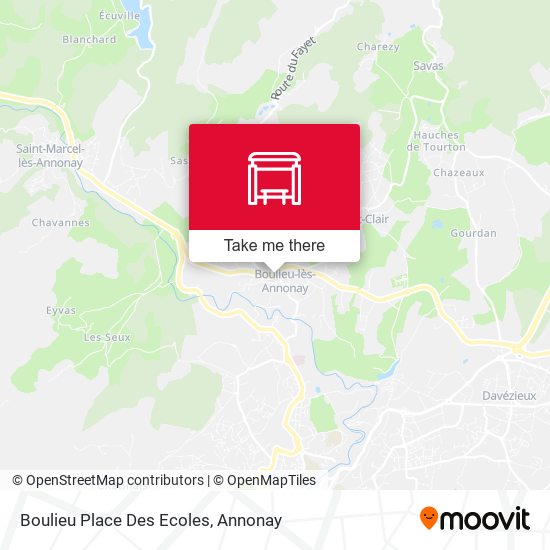 Boulieu Place Des Ecoles map