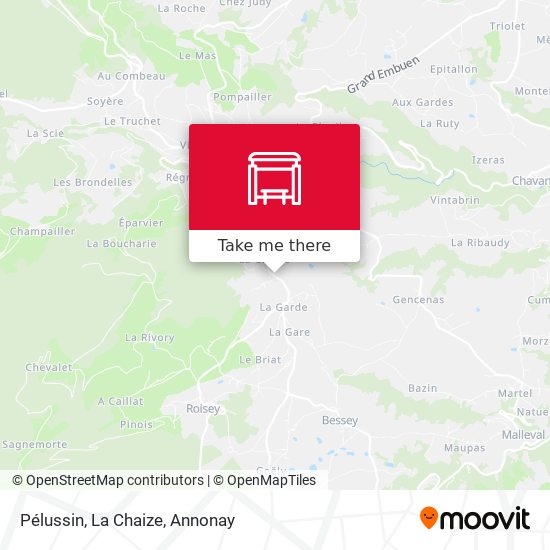 Pélussin, La Chaize map