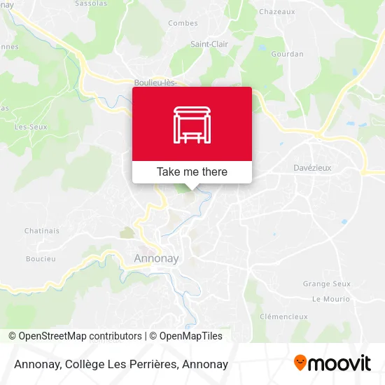 Annonay, Collège Les Perrières map