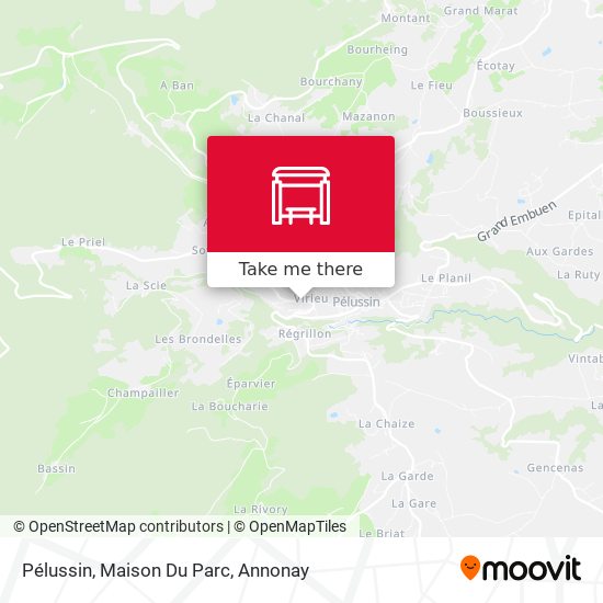 Pélussin, Maison Du Parc map