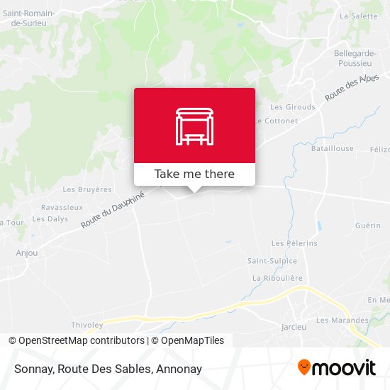 Sonnay, Route Des Sables map