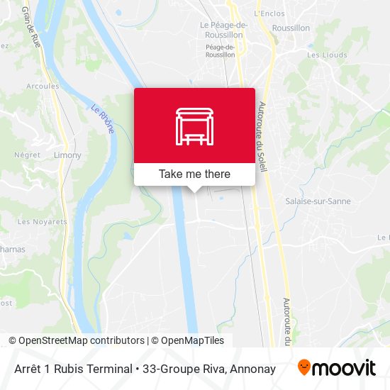 Arrêt 1 Rubis Terminal • 33-Groupe Riva map