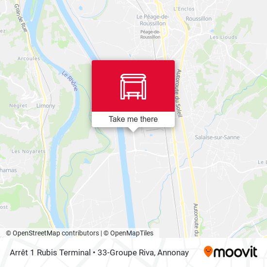 Arrêt 1 Rubis Terminal • 33-Groupe Riva map