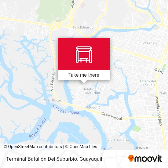 Mapa de Terminal Batallón Del Suburbio