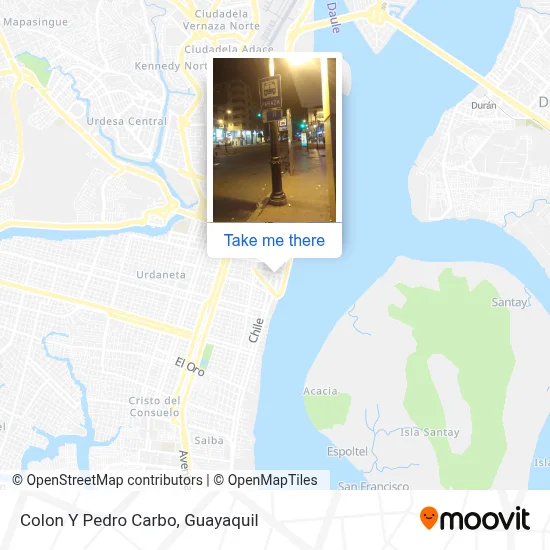 Mapa de Colon Y Pedro Carbo