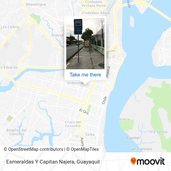 Mapa de Esmeraldas Y Capitan Najera