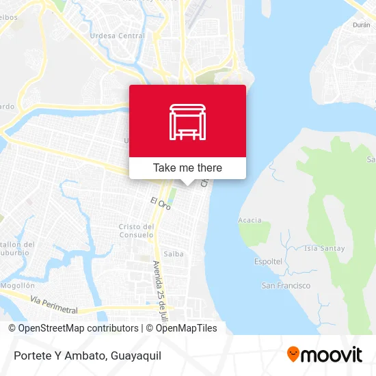 Mapa de Portete Y Ambato