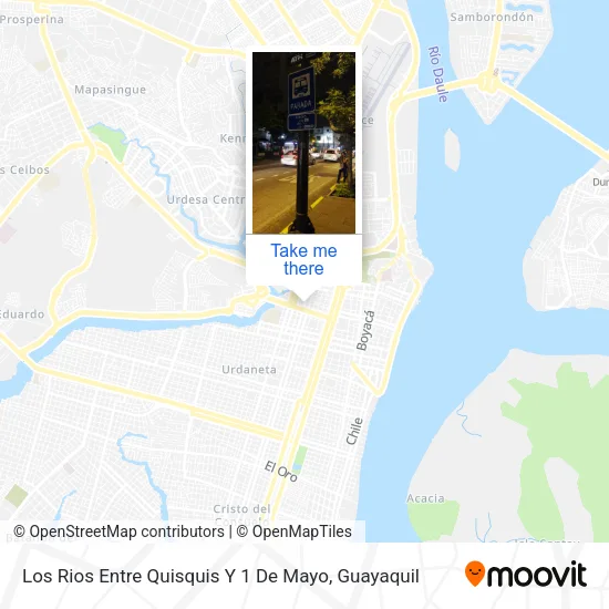 Los Rios Entre Quisquis Y 1 De Mayo map