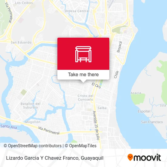 Lizardo Garcia Y Chavez Franco map