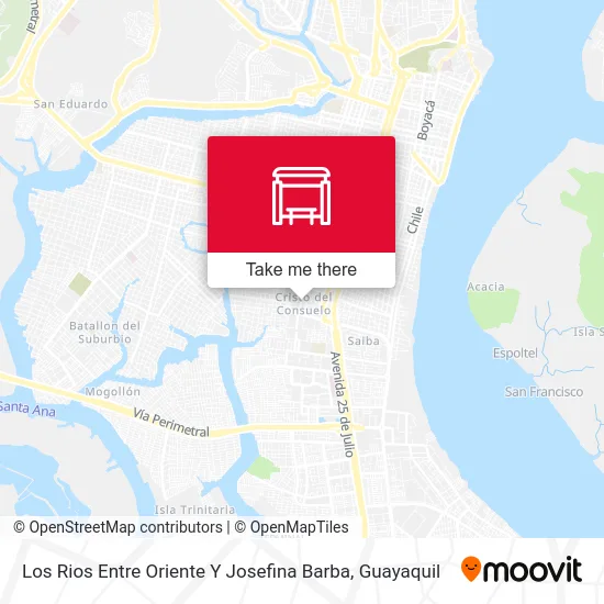 Mapa de Los Rios Entre Oriente Y Josefina Barba