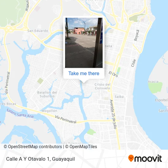 Mapa de Calle A Y Otavalo 1