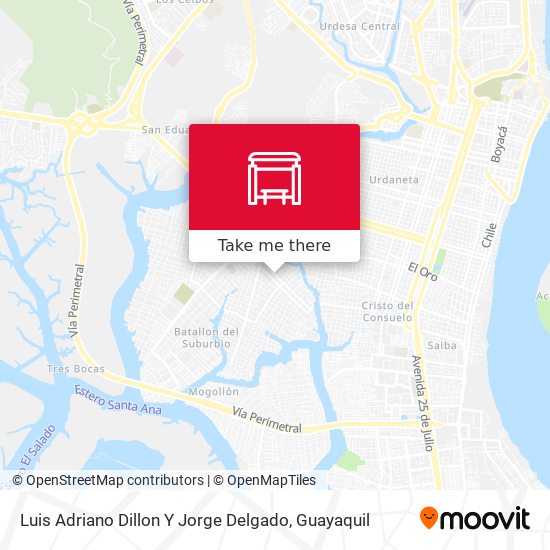 Luis Adriano Dillon Y Jorge Delgado map