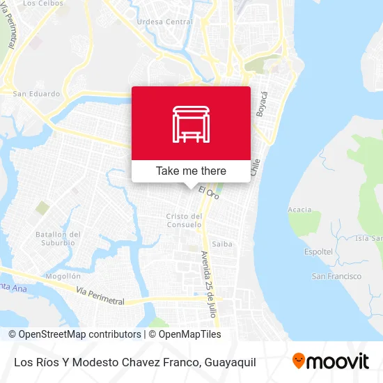 Los Ríos Y Modesto Chavez Franco map