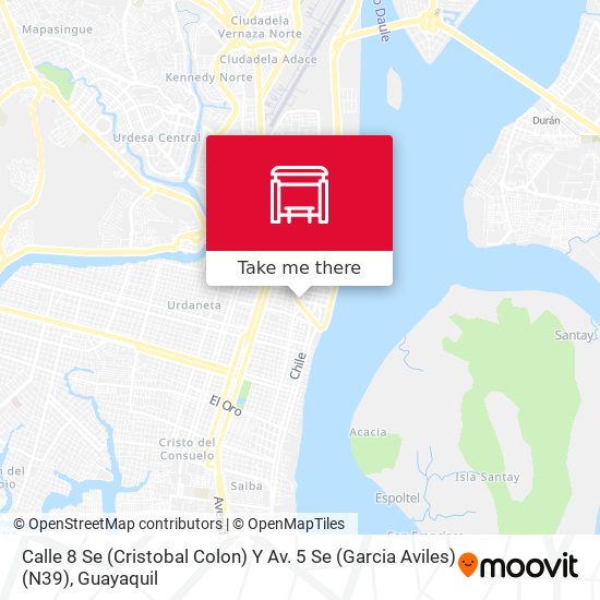 Mapa de Calle 8 Se (Cristobal Colon)  Y Av. 5 Se (Garcia Aviles) (N39)