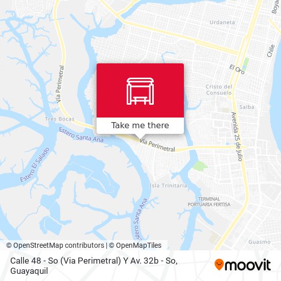 Mapa de Calle 48 - So (Via Perimetral)  Y Av.  32b - So