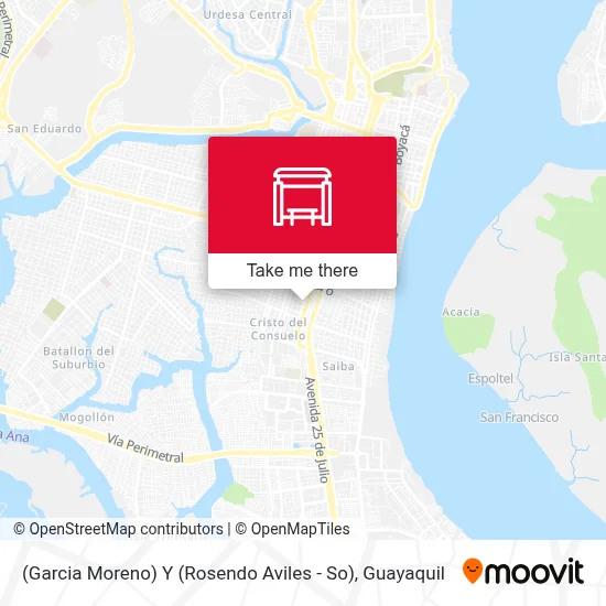 Mapa de (Garcia Moreno) Y (Rosendo Aviles - So)