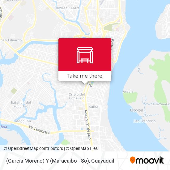 (Garcia Moreno) Y (Maracaibo - So) map