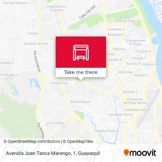 Mapa de Avenida Juan Tanca Marengo, 1