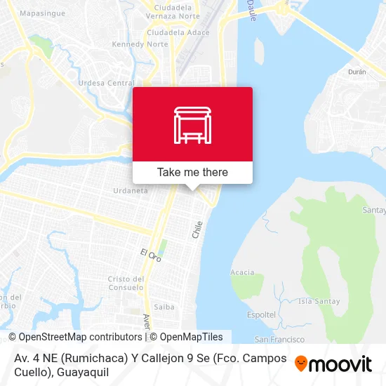 Mapa de Av. 4 NE (Rumichaca)  Y Callejon 9 Se  (Fco. Campos Cuello)