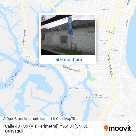 Mapa de Calle 48 - So (Via Perimetral) Y Av.  31(S410)