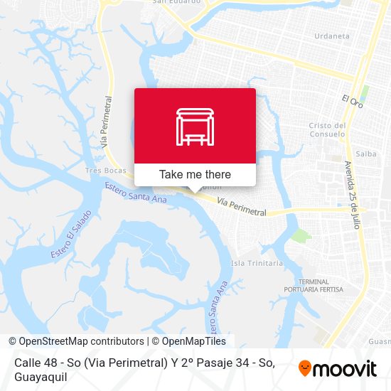 Mapa de Calle 48 - So  (Via Perimetral) Y 2º Pasaje 34 - So