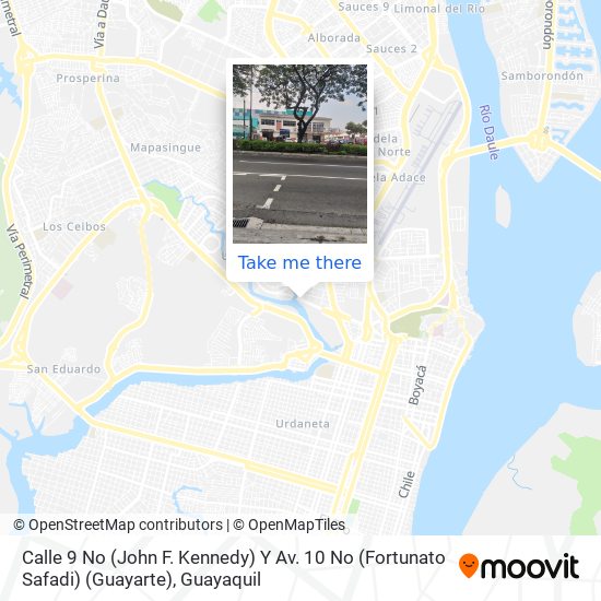 Mapa de Calle 9 No (John F. Kennedy) Y Av. 10 No (Fortunato Safadi) (Guayarte)