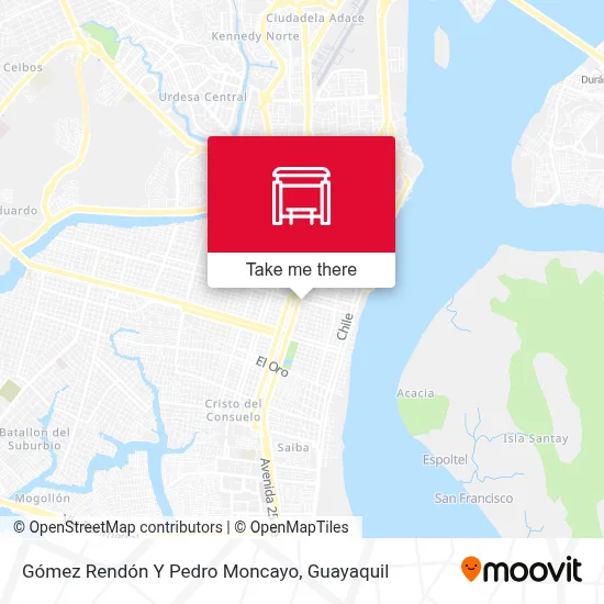 Mapa de Gómez Rendón Y Pedro Moncayo