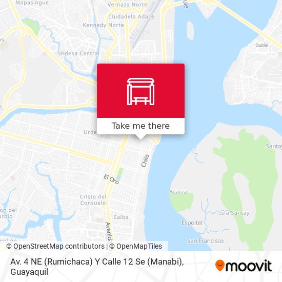 Mapa de Av. 4 NE (Rumichaca)  Y Calle 12 Se  (Manabi)