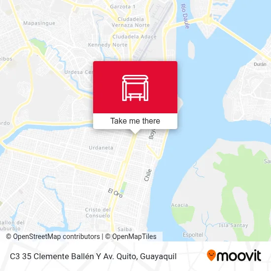 Mapa de C3 35 Clemente Ballén Y Av. Quito