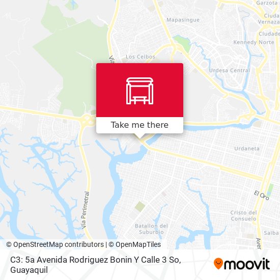 C3: 5a  Avenida Rodriguez Bonin Y Calle 3 So map