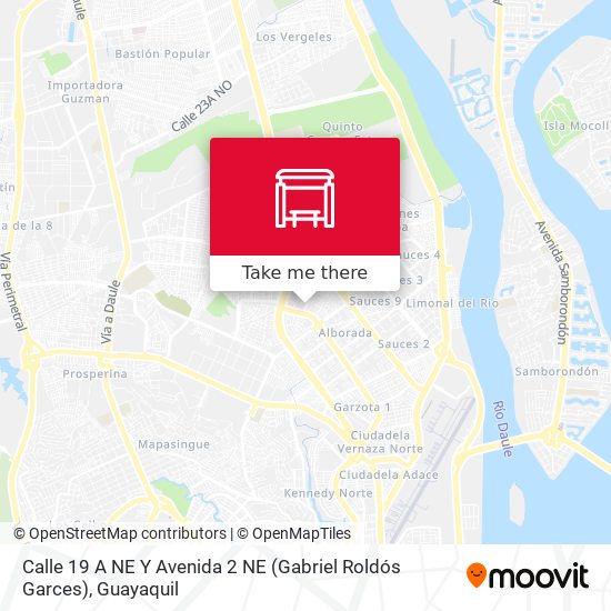 Mapa de Calle 19 A NE Y Avenida 2 NE (Gabriel Roldós Garces)