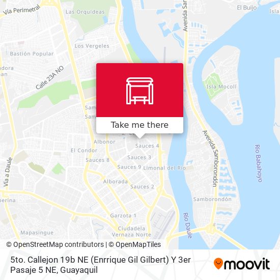 Mapa de 5to. Callejon 19b NE (Enrrique Gil Gilbert) Y 3er Pasaje 5 NE