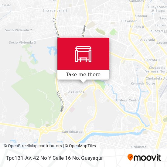 Mapa de Tpc131-Av. 42 No Y Calle 16 No