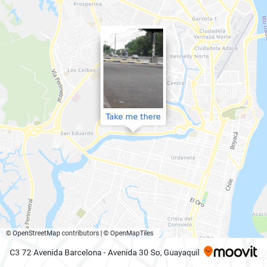 C3 72 Avenida Barcelona - Avenida 30 So map