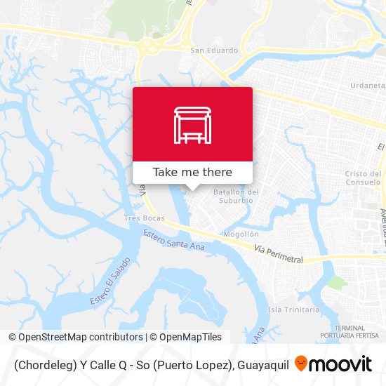 (Chordeleg) Y Calle Q - So (Puerto Lopez) map